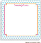 Prints Charming Notepads - Blue Triangle Pattern