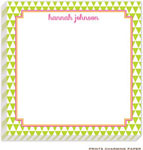 Prints Charming Notepads - Lime Triangle Pattern