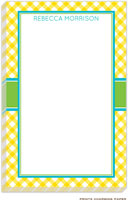 Prints Charming Notepads - Yellow Gingham