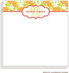 Prints Charming Notepads - Beautiful Orange and Lime Floral