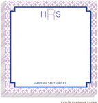 Prints Charming Notepads - Lilac Lattice Pattern