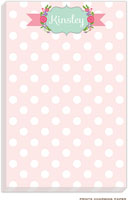 Prints Charming Notepads - Sweet Pink Polka Dot Banner