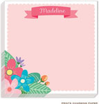 Prints Charming Notepads - Vintage Pink Floral Banner