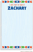 Prints Charming Notepads - Blue Woodgrain Camp Notes