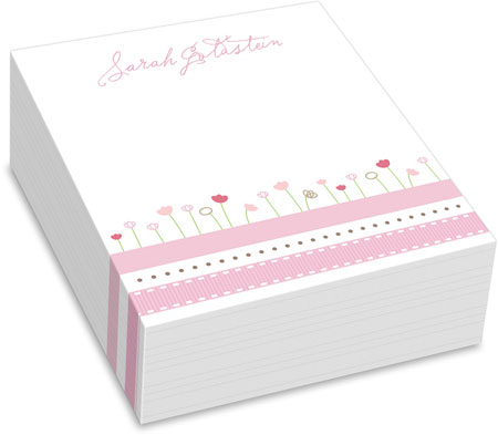 Spark & Spark Chunky Notepads (Ribbons And Flowers - Cube)