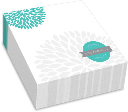 Spark & Spark Chunky Notepads (Turquoise And Bold - Cube)