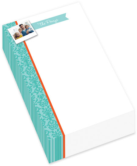 Spark & Spark Chunky Photo Notepads (Blue Victorian with Photo)