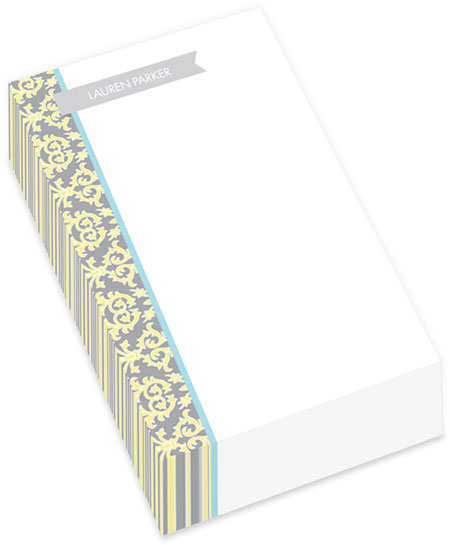 Spark & Spark Chunky Notepads (Yellow Victorian On The Border) Spark & Spark Chunky Notepads (Yellow Victorian On The Border)
