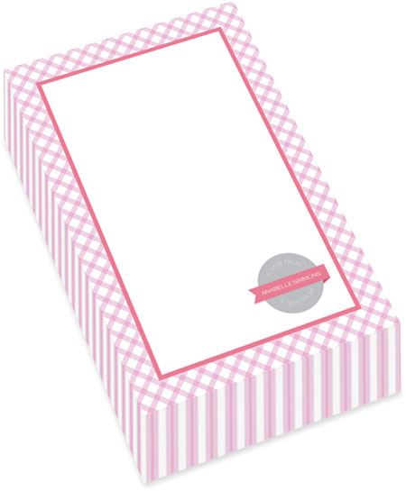 Spark & Spark Chunky Notepads (Pink Crisscross In A Square) Spark & Spark Chunky Notepads (Pink Crisscross In A Square)