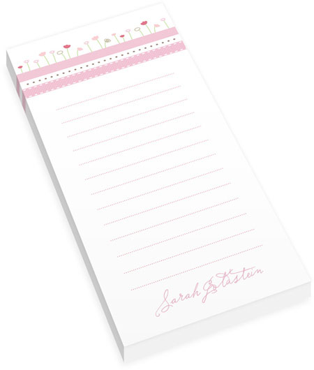 Spark & Spark Notepads (Ribbons And Flowers - Magnet)