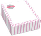 Spark & Spark Chunky Notepads (Pink Crisscross - Cube)