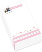 Spark & Spark Chunky Photo Notepads (Ribbon And Flowers with Photo)