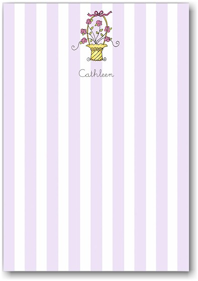 Stacy Claire Boyd Stationery - French Flower Basket (Padded Stationery) Stacy Claire Boyd Stationery - French Flower Basket (Padded Stationery)