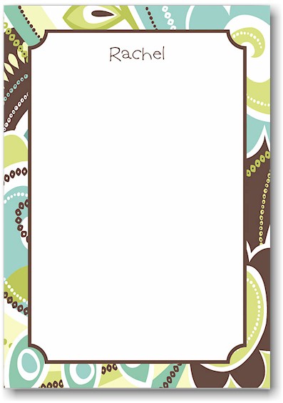 Stacy Claire Boyd Stationery - Tres Chic Teal (Padded Stationery)