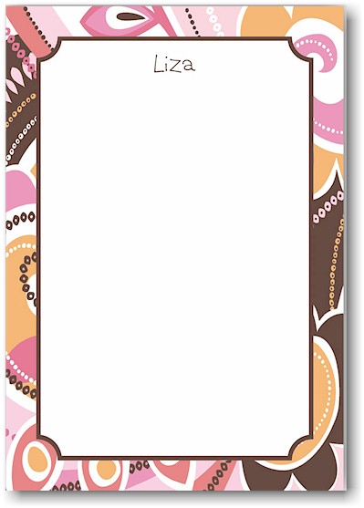 Stacy Claire Boyd Stationery - Tres Chic Mango (Padded Stationery) Stacy Claire Boyd Stationery - Tres Chic Mango (Padded Stationery)