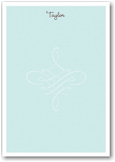 Stacy Claire Boyd Stationery - Elegant Scroll (Padded Stationery)
