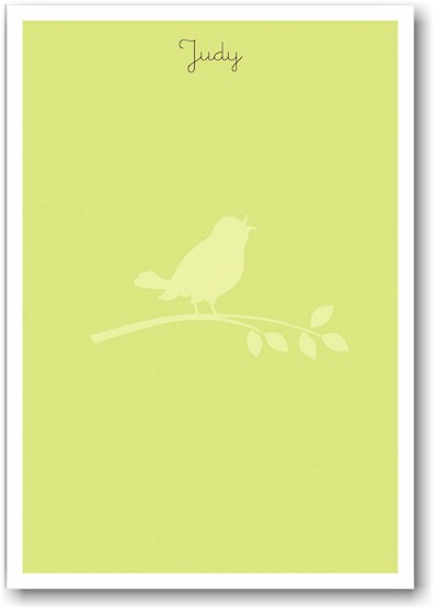 Stacy Claire Boyd Stationery - Songbird (Padded Stationery)