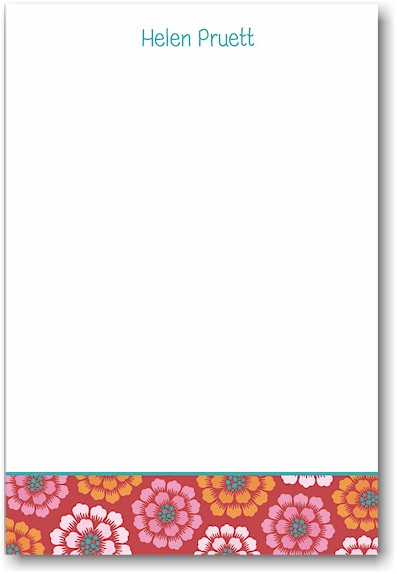 Stacy Claire Boyd Stationery - Scarlett Dahlias (Padded Stationery) Stacy Claire Boyd Stationery - Scarlett Dahlias (Padded Stationery)