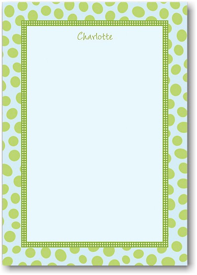Stacy Claire Boyd Stationery - Sea Blue Spots (Padded Stationery) Stacy Claire Boyd Stationery - Sea Blue Spots (Padded Stationery)