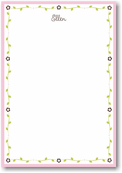 Stacy Claire Boyd Stationery - Climbing Garland (Padded Stationery) Stacy Claire Boyd Stationery - Climbing Garland (Padded Stationery)