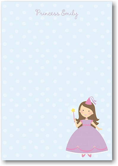 Stacy Claire Boyd Stationery - Brunette Princess (Padded Stationery)