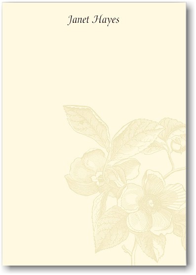 Stacy Claire Boyd Stationery - Caramel Dogwood (Padded Stationery) Stacy Claire Boyd Stationery - Caramel Dogwood (Padded Stationery)