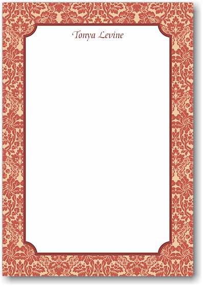 Stacy Claire Boyd Stationery - Ginger Brocade (Padded Stationery)
