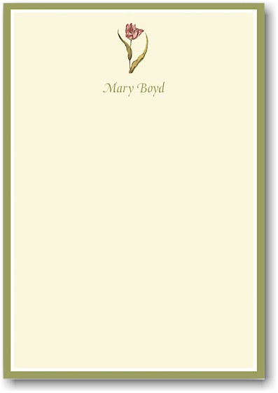 Stacy Claire Boyd Stationery - Terrific Tulip (Padded Stationery) Stacy Claire Boyd Stationery - Terrific Tulip (Padded Stationery)