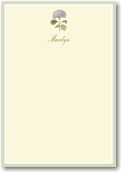 Stacy Claire Boyd Stationery - Heavenly Hydrangea (Padded Stationery)
