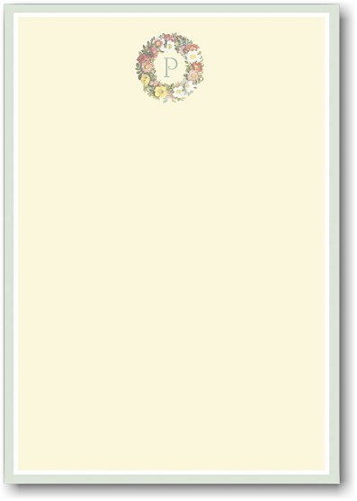 Stacy Claire Boyd Stationery - Floral Wreath (Padded Stationery) Stacy Claire Boyd Stationery - Floral Wreath (Padded Stationery)