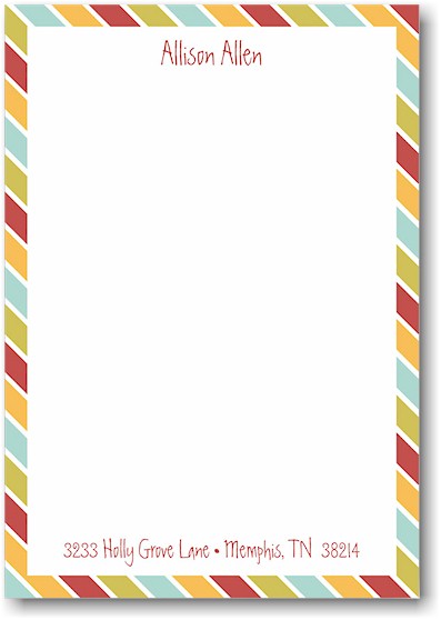 Stacy Claire Boyd Stationery - Candy Green Necktie (Padded Stationery)