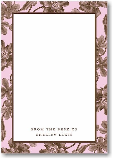 Stacy Claire Boyd Stationery - Pretty Pink Botanical (Padded Stationery) Stacy Claire Boyd Stationery - Pretty Pink Botanical (Padded Stationery)