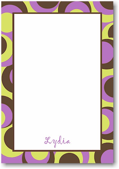 Stacy Claire Boyd Stationery - Purple Wild Child (Padded Stationery) Stacy Claire Boyd Stationery - Purple Wild Child (Padded Stationery)