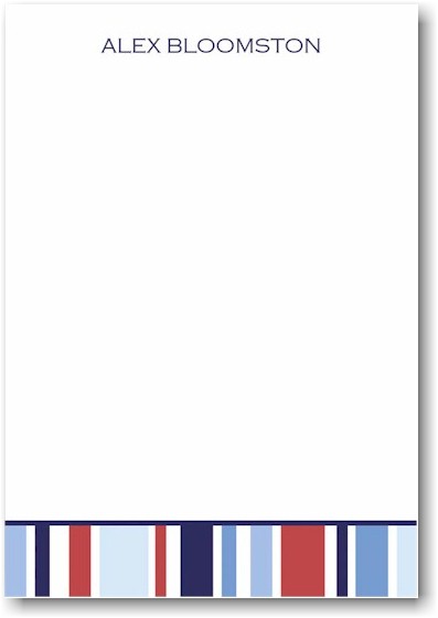 Stacy Claire Boyd Stationery - Nautical Stripe (Padded Stationery) Stacy Claire Boyd Stationery - Nautical Stripe (Padded Stationery)