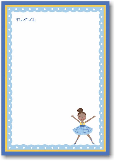 Stacy Claire Boyd Stationery - Nina Ballerina (Padded Stationery)