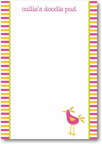 Stacy Claire Boyd Stationery - Doodle Bird (Padded Stationery) Stacy Claire Boyd Stationery - Doodle Bird (Padded Stationery)