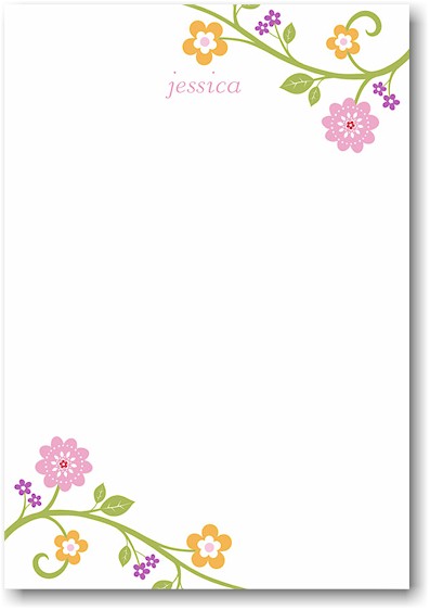 Stacy Claire Boyd Stationery - Blooming Vine (Padded Stationery) Stacy Claire Boyd Stationery - Blooming Vine (Padded Stationery)