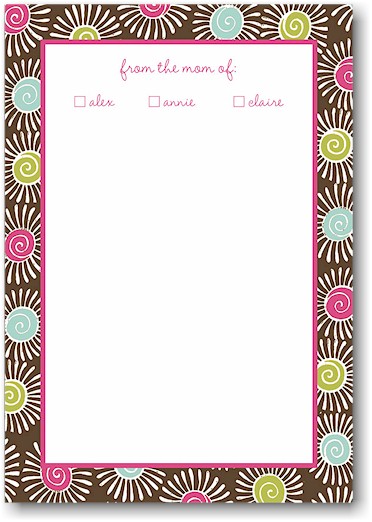 Stacy Claire Boyd Stationery - Cocoa Fiesta (Padded Stationery)