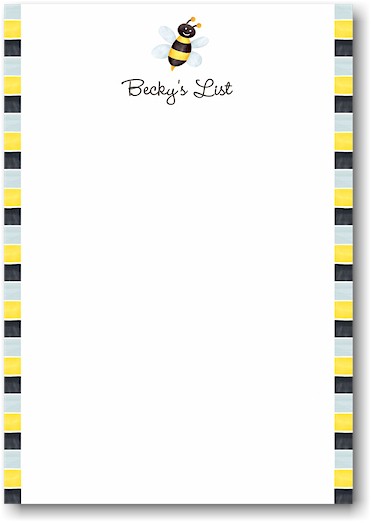Stacy Claire Boyd Stationery - Bee My Honey (Padded Stationery)