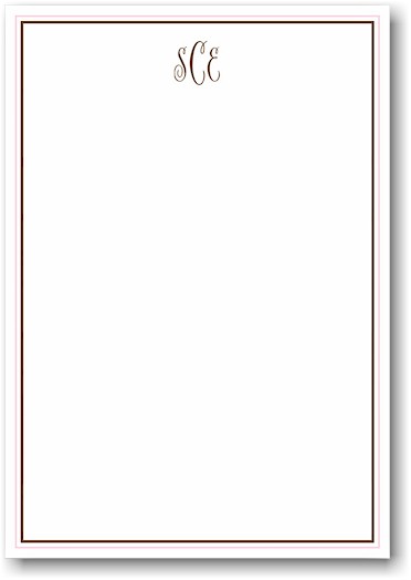 Stacy Claire Boyd Stationery - Pink Framed Border (Padded Stationery) Stacy Claire Boyd Stationery - Pink Framed Border (Padded Stationery)