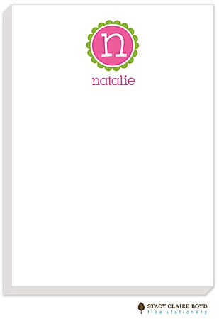 Stacy Claire Boyd Stationery - Simply Scalloped-Pink (Padded Stationery)