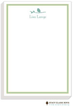 Stacy Claire Boyd Stationery - Lined Up-Blue (Padded Stationery)