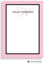 Stacy Claire Boyd Stationery - Simple Frame-Peony (Padded Stationery)