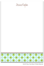 Stacy Claire Boyd Stationery - Floral Mosaic - Blue (Padded Stationery)