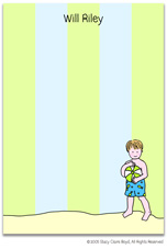 Stacy Claire Boyd Stationery - Beach Boy (Padded Stationery)