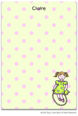 Stacy Claire Boyd Stationery - Jump Rope Girl (Padded Stationery)