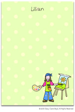 Stacy Claire Boyd Stationery - Painting Fun (Padded Stationery)