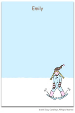 Stacy Claire Boyd Stationery - Ski Bunny (Padded Stationery)