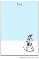 Stationery by Stacy Claire Boyd - Ski Bunny (Padded Stationery)