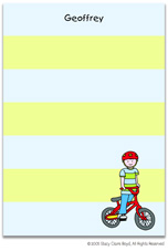 Stationery by Stacy Claire Boyd - Riding Bikes (Padded Stationery)